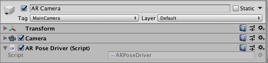 AR Pose Driver AR Pose Driver