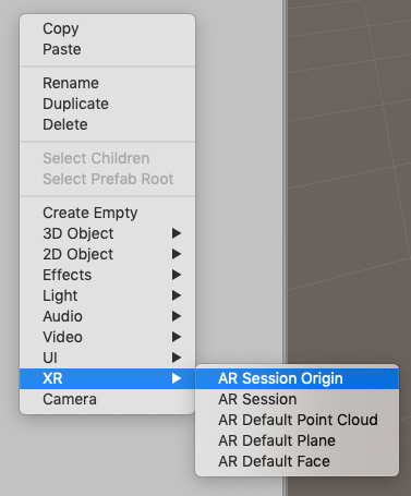 Context menu Context menu